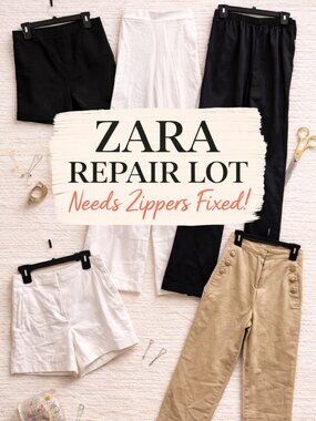 ZARA Pants & Shorts Lot | Mixed Sizes | Repair Project | Read Description